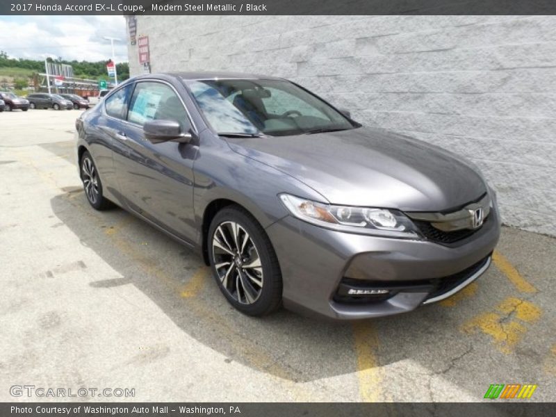 Modern Steel Metallic / Black 2017 Honda Accord EX-L Coupe