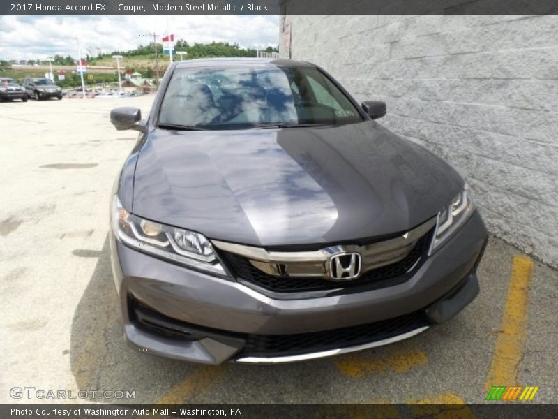 Modern Steel Metallic / Black 2017 Honda Accord EX-L Coupe