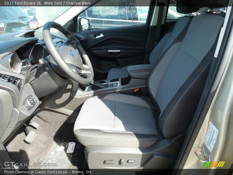 White Gold / Charcoal Black 2017 Ford Escape SE