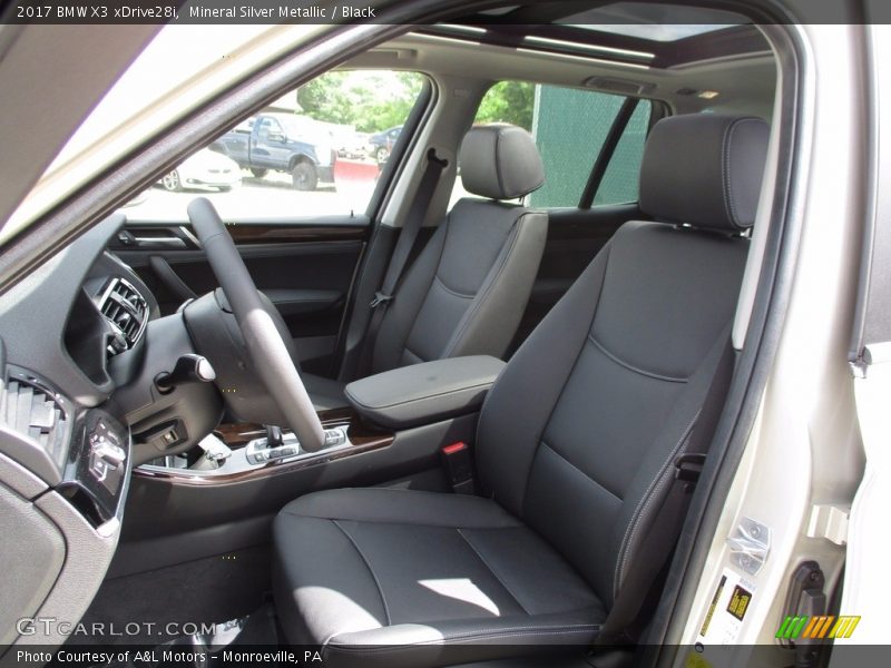 Mineral Silver Metallic / Black 2017 BMW X3 xDrive28i