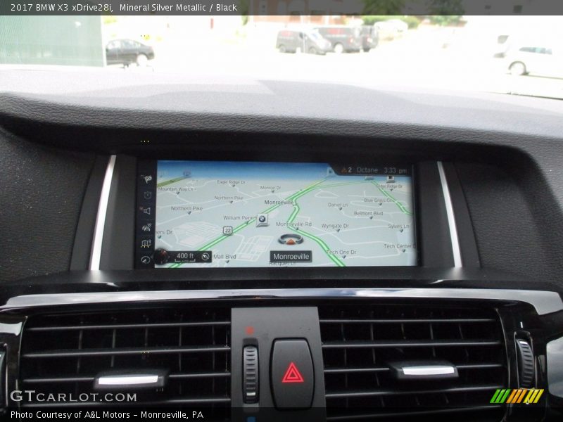 Mineral Silver Metallic / Black 2017 BMW X3 xDrive28i