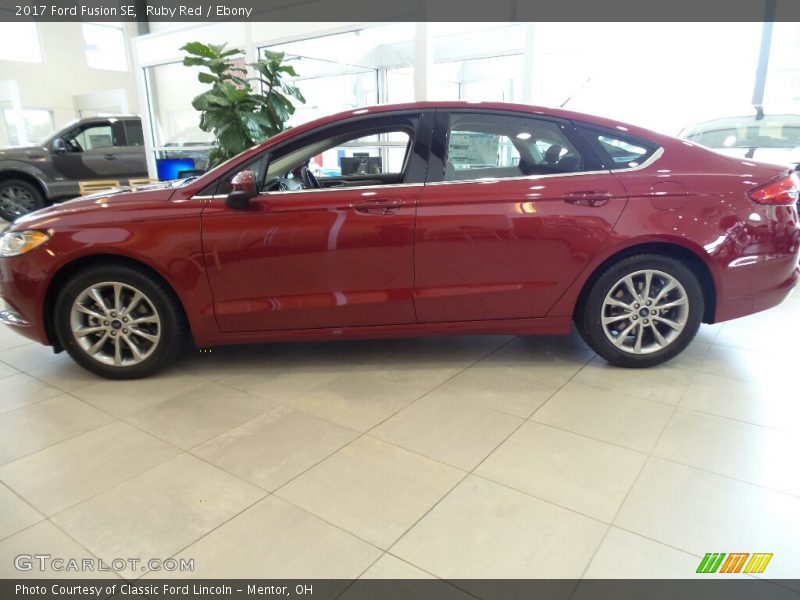 Ruby Red / Ebony 2017 Ford Fusion SE