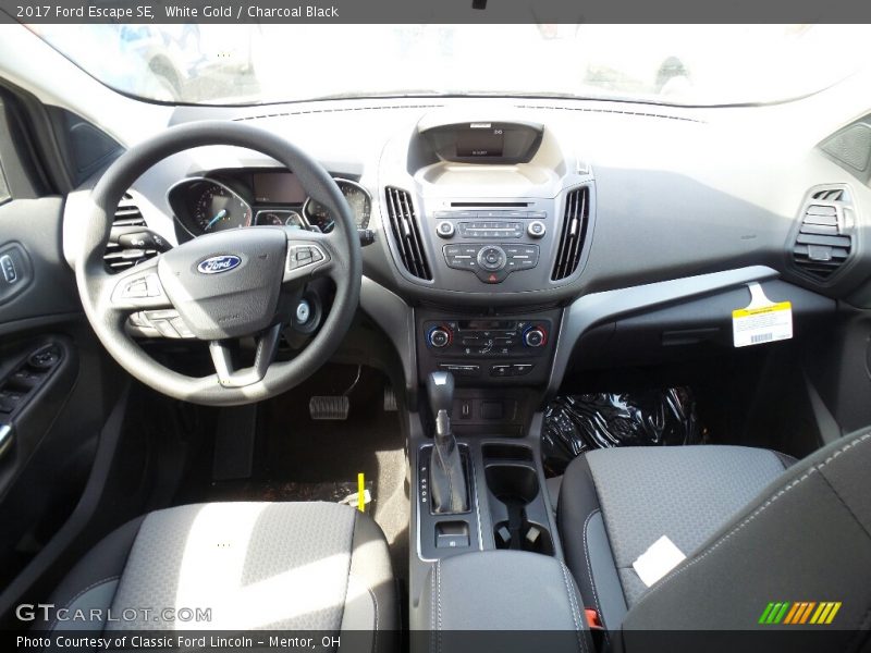 White Gold / Charcoal Black 2017 Ford Escape SE
