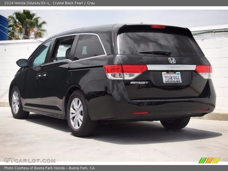 Crystal Black Pearl / Gray 2014 Honda Odyssey EX-L