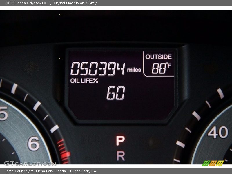 Crystal Black Pearl / Gray 2014 Honda Odyssey EX-L