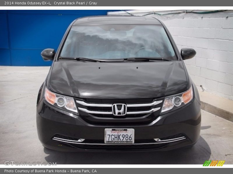 Crystal Black Pearl / Gray 2014 Honda Odyssey EX-L