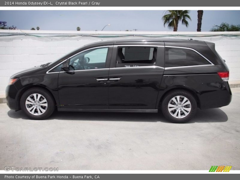 Crystal Black Pearl / Gray 2014 Honda Odyssey EX-L