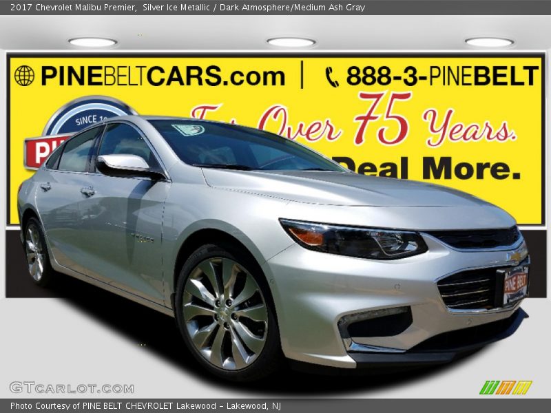 Silver Ice Metallic / Dark Atmosphere/Medium Ash Gray 2017 Chevrolet Malibu Premier