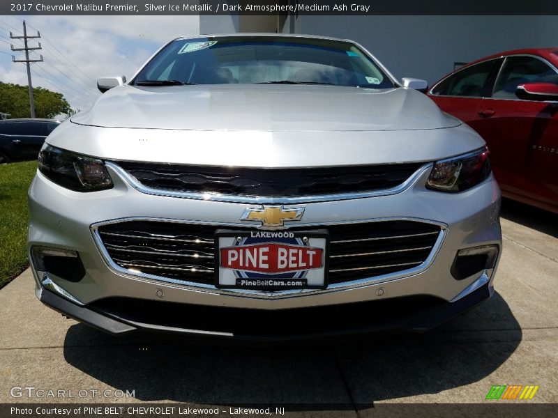 Silver Ice Metallic / Dark Atmosphere/Medium Ash Gray 2017 Chevrolet Malibu Premier