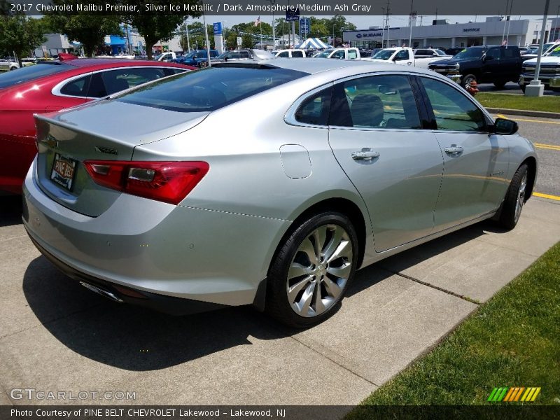 Silver Ice Metallic / Dark Atmosphere/Medium Ash Gray 2017 Chevrolet Malibu Premier