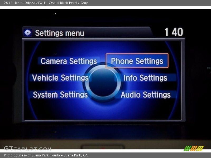 Crystal Black Pearl / Gray 2014 Honda Odyssey EX-L