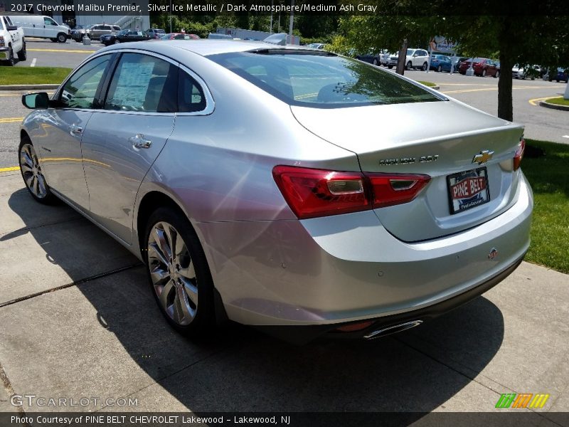 Silver Ice Metallic / Dark Atmosphere/Medium Ash Gray 2017 Chevrolet Malibu Premier