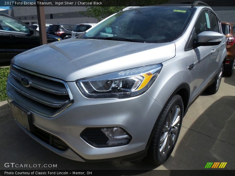 Ingot Silver / Charcoal Black 2017 Ford Escape Titanium