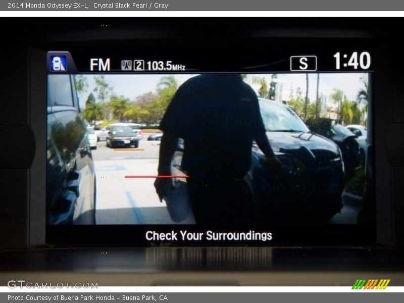 Crystal Black Pearl / Gray 2014 Honda Odyssey EX-L