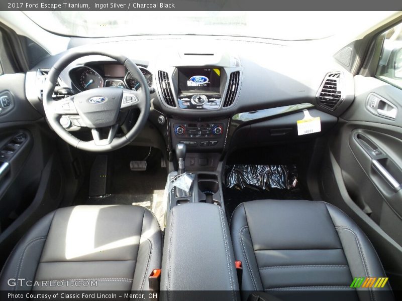 Ingot Silver / Charcoal Black 2017 Ford Escape Titanium