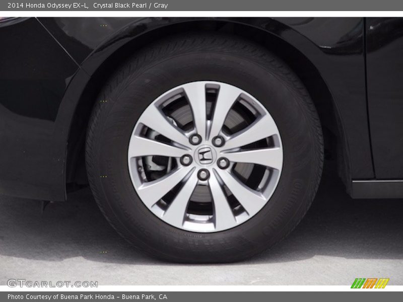 Crystal Black Pearl / Gray 2014 Honda Odyssey EX-L
