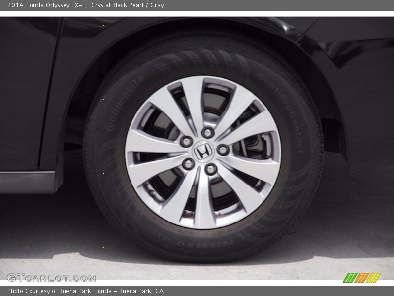 Crystal Black Pearl / Gray 2014 Honda Odyssey EX-L
