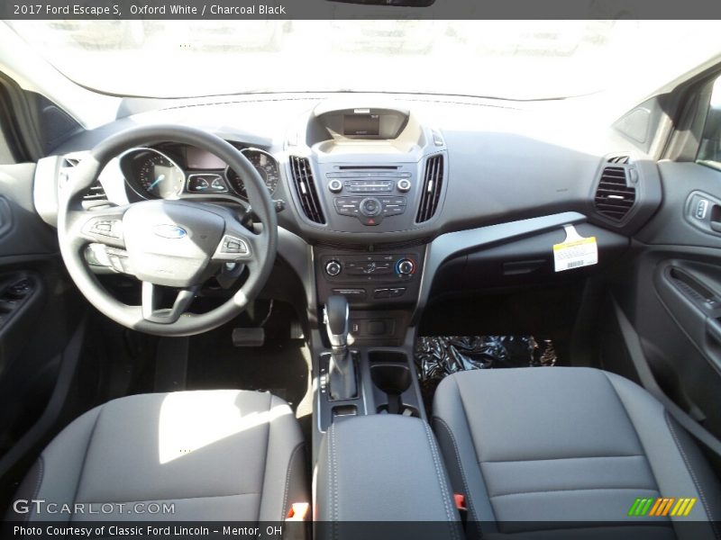 Oxford White / Charcoal Black 2017 Ford Escape S