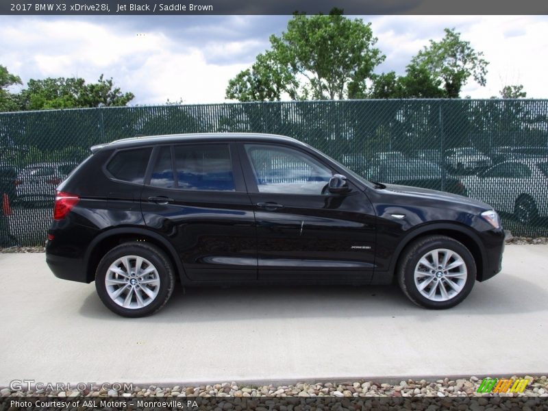 Jet Black / Saddle Brown 2017 BMW X3 xDrive28i