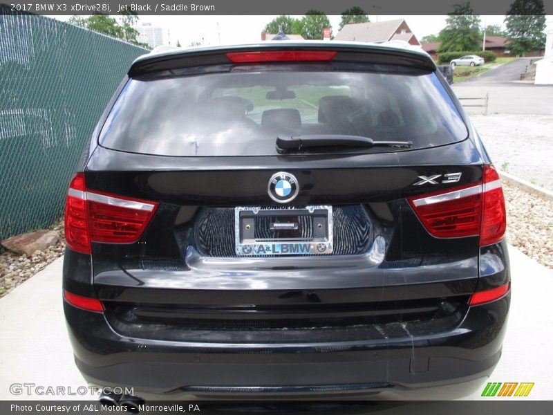 Jet Black / Saddle Brown 2017 BMW X3 xDrive28i