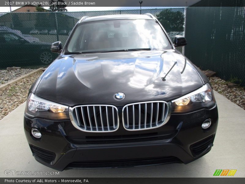 Jet Black / Saddle Brown 2017 BMW X3 xDrive28i