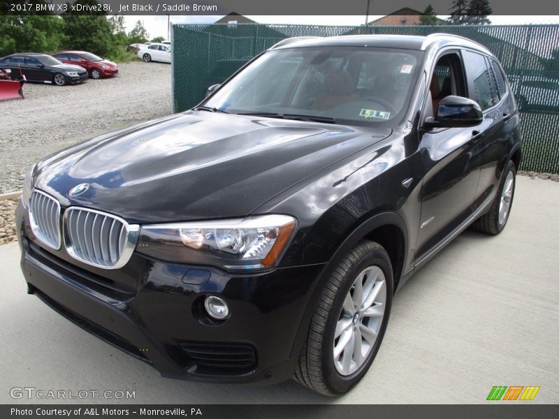 Jet Black / Saddle Brown 2017 BMW X3 xDrive28i
