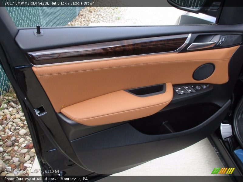 Jet Black / Saddle Brown 2017 BMW X3 xDrive28i