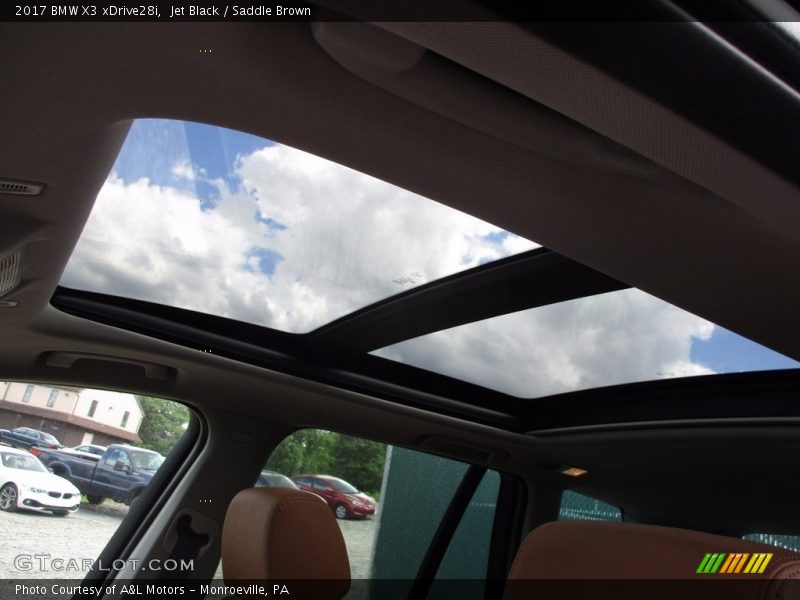 Jet Black / Saddle Brown 2017 BMW X3 xDrive28i