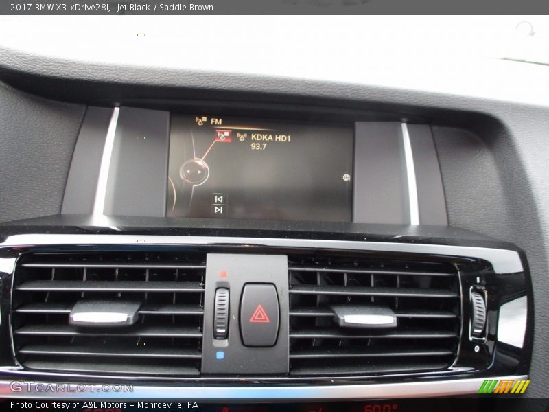 Jet Black / Saddle Brown 2017 BMW X3 xDrive28i