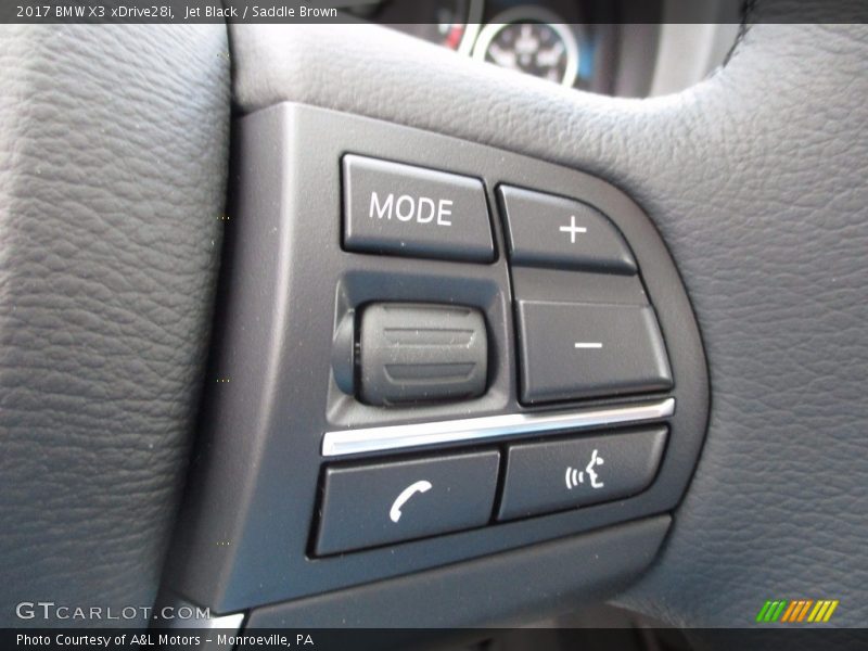 Jet Black / Saddle Brown 2017 BMW X3 xDrive28i