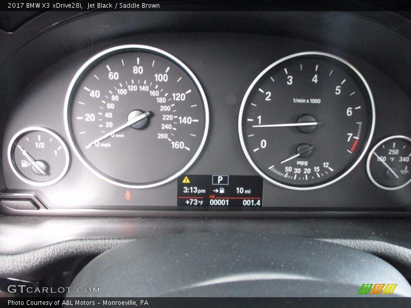 Jet Black / Saddle Brown 2017 BMW X3 xDrive28i