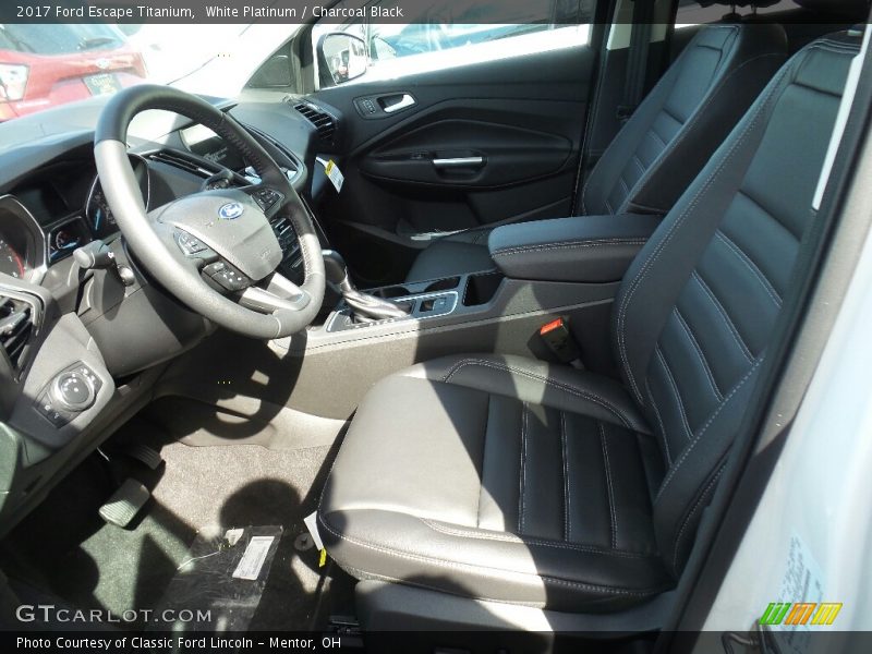 White Platinum / Charcoal Black 2017 Ford Escape Titanium