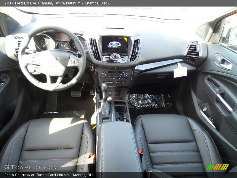 White Platinum / Charcoal Black 2017 Ford Escape Titanium