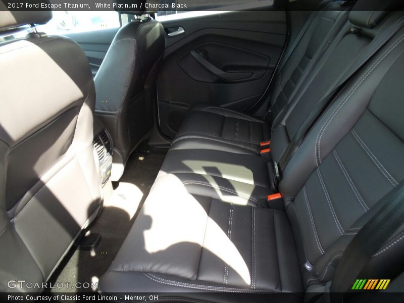 White Platinum / Charcoal Black 2017 Ford Escape Titanium