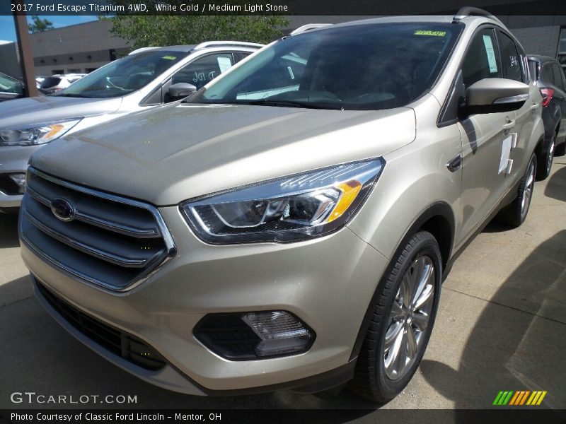 White Gold / Medium Light Stone 2017 Ford Escape Titanium 4WD