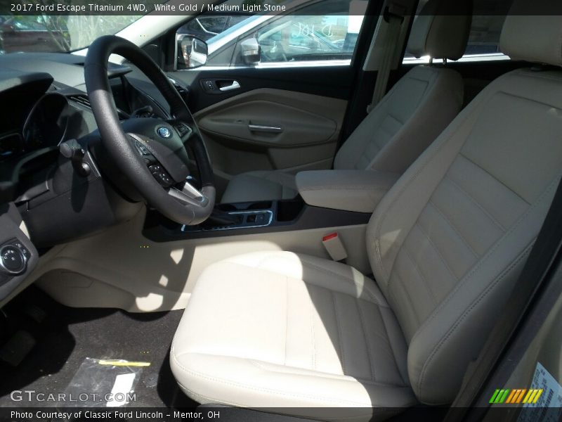 White Gold / Medium Light Stone 2017 Ford Escape Titanium 4WD