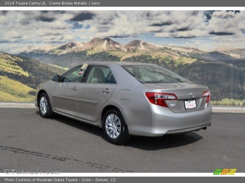 Creme Brulee Metallic / Ivory 2014 Toyota Camry LE