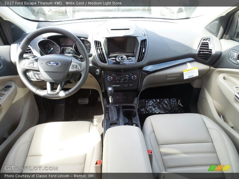 White Gold / Medium Light Stone 2017 Ford Escape Titanium 4WD