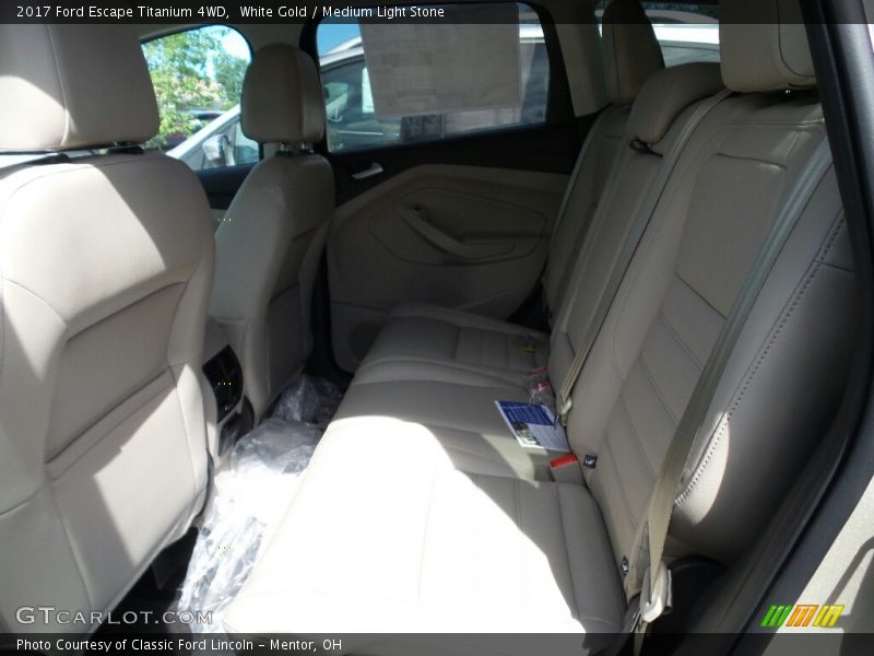 White Gold / Medium Light Stone 2017 Ford Escape Titanium 4WD