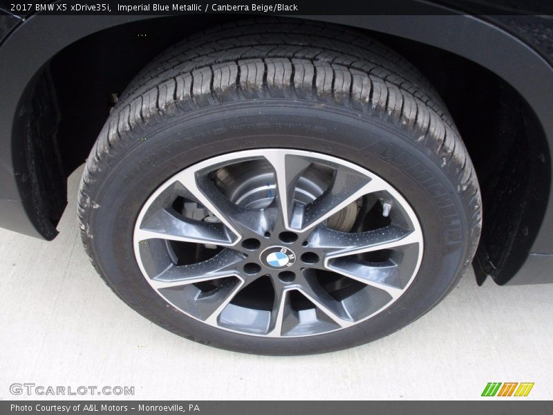 Imperial Blue Metallic / Canberra Beige/Black 2017 BMW X5 xDrive35i