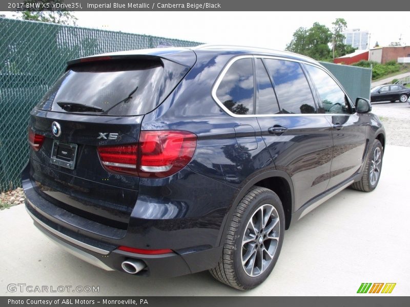 Imperial Blue Metallic / Canberra Beige/Black 2017 BMW X5 xDrive35i