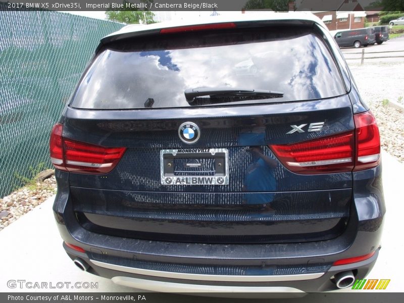 Imperial Blue Metallic / Canberra Beige/Black 2017 BMW X5 xDrive35i