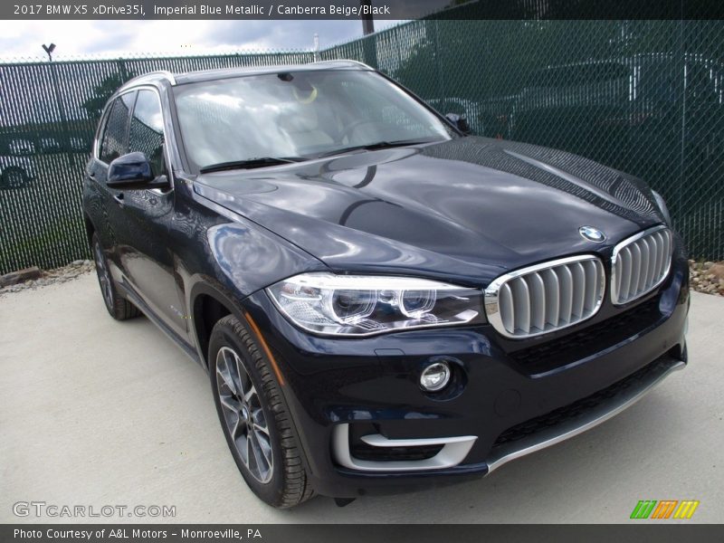 Imperial Blue Metallic / Canberra Beige/Black 2017 BMW X5 xDrive35i