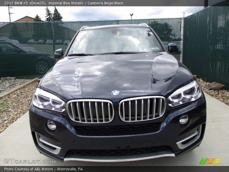Imperial Blue Metallic / Canberra Beige/Black 2017 BMW X5 xDrive35i