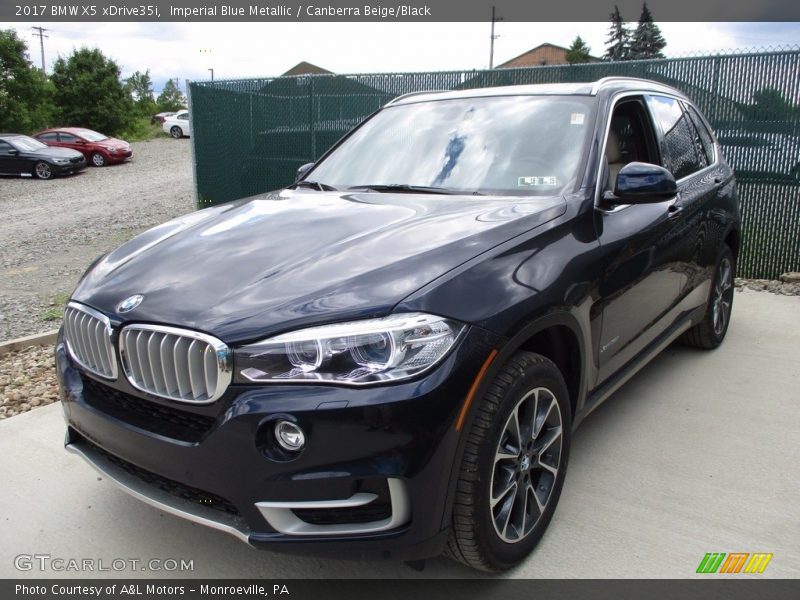 Imperial Blue Metallic / Canberra Beige/Black 2017 BMW X5 xDrive35i