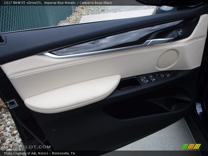 Imperial Blue Metallic / Canberra Beige/Black 2017 BMW X5 xDrive35i