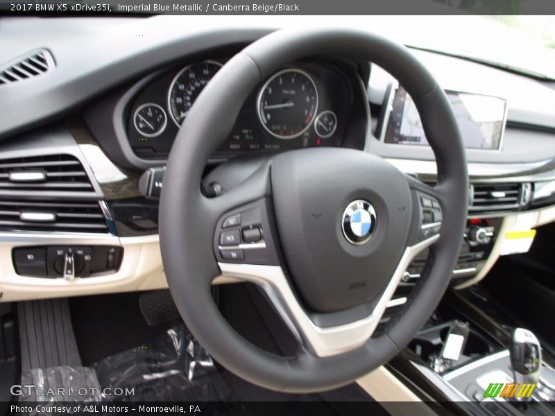 Imperial Blue Metallic / Canberra Beige/Black 2017 BMW X5 xDrive35i