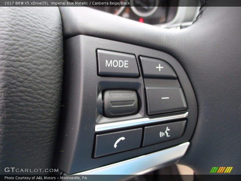 Imperial Blue Metallic / Canberra Beige/Black 2017 BMW X5 xDrive35i