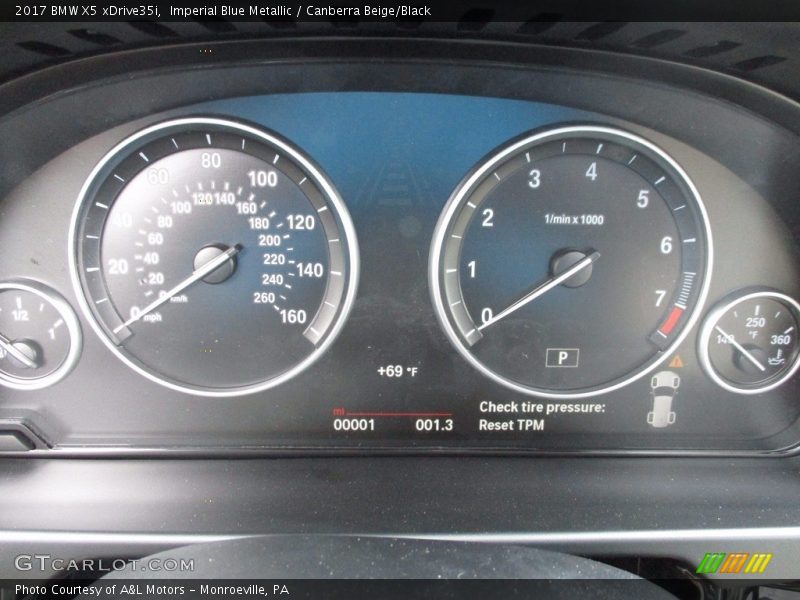 Imperial Blue Metallic / Canberra Beige/Black 2017 BMW X5 xDrive35i