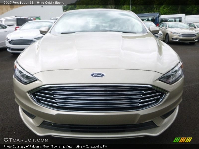 White Gold / Ebony 2017 Ford Fusion SE